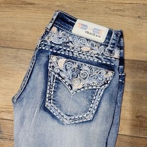 Grace in LA Embellished Bootcut Jeans